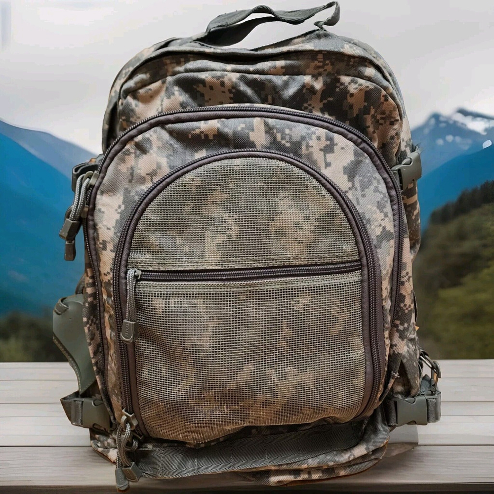 Bugout Gear Backpack Military Army Hiking Tactical Bag Camo w/ Extra Accessories